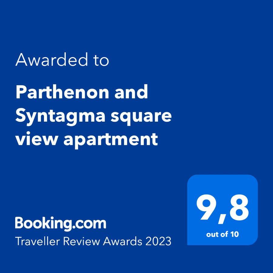 Parthenon And Syntagma Square View Apartment Athén Kültér fotó
